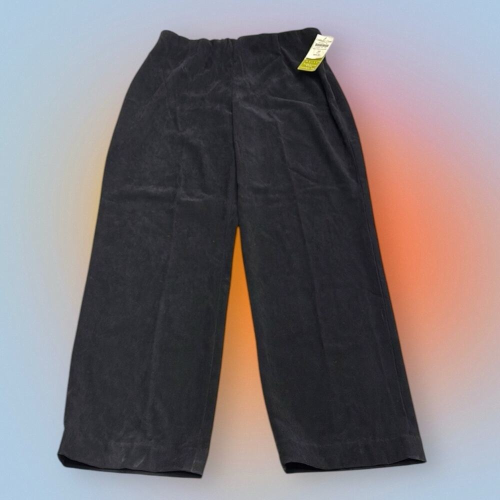 CLEARWATER CREEK Women’s 10 Black Soft Suede Straight Leg Pant